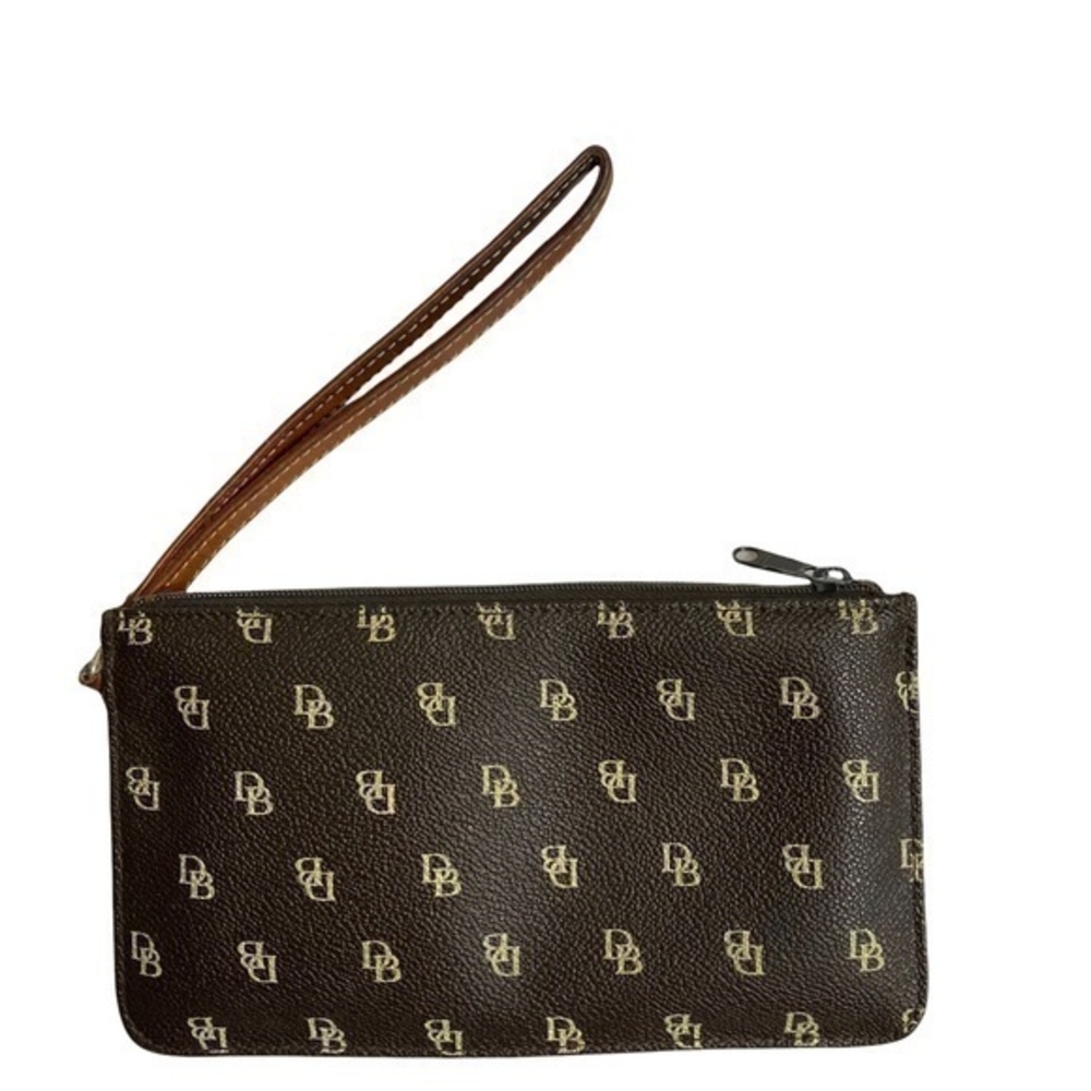 Dooney & Bourke brown vintage wristlet bag